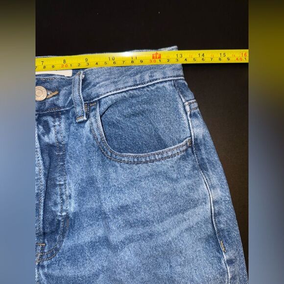 PacSun high rise straight jeans raw hem size 26 EUC - Picture 8 of 10